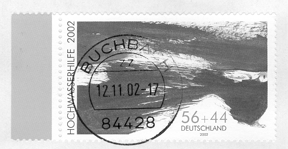 Briefmarke im Rastertiefdruck-Verfahren