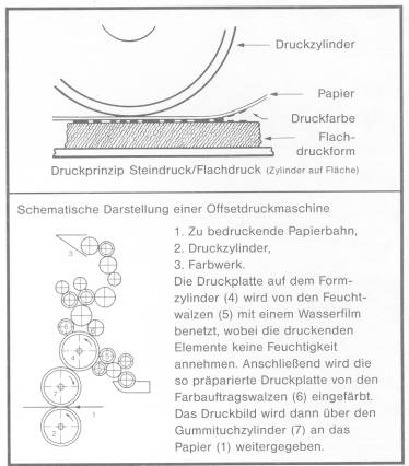 Das Druckverfahren des Offsetdrucks (Druckprinzip)