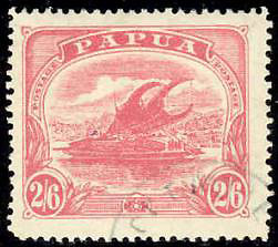 Briefmarke Lakatoi - einfarbig 1911 bis zweifarbig 1916